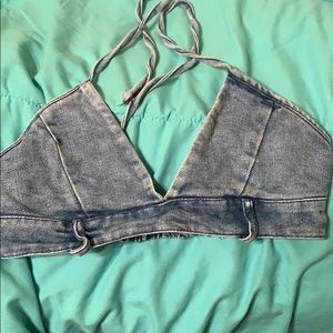 denim top